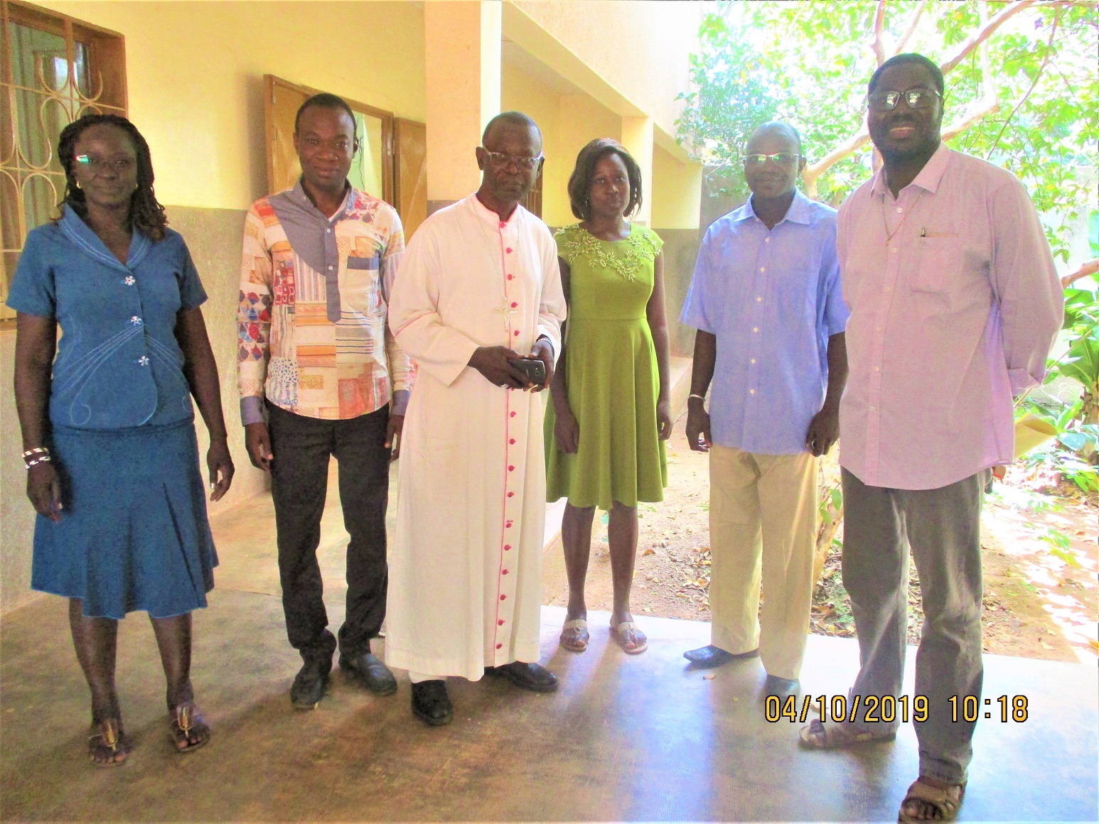 Visite surprise de Mgr Thomas Kaboré, ancien président de la CJP-Burkina au Secrétariat National